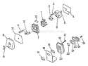 Page E Diagram and Parts List for PB-1000 219001 - 242731 Echo Leaf Blower / Vacuum