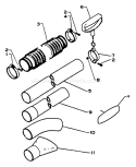 Part Location Diagram of 35122500960 Echo Left Handle Supporter