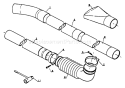 Page C Diagram and Parts List for PB-202 After S/N 0040502 Echo Leaf Blower / Vacuum