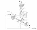Engine Diagram and Parts List for PB-2155 P32620001001-P32620999999 Echo Leaf Blower / Vacuum
