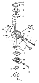 Page A Diagram and Parts List for PB-2400 Type 1 -After S/N 001001 Echo Leaf Blower / Vacuum