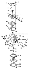 Page B Diagram and Parts List for PB-2400 Type 1 -After S/N 001001 Echo Leaf Blower / Vacuum