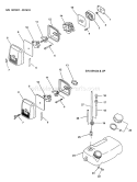 Page F Diagram and Parts List for PB-2400 Type 1 -After S/N 001001 Echo Leaf Blower / Vacuum