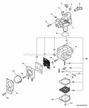 Carburetor--Rb-K106 Diagram and Parts List for PB-250LN P34913001001-P34913999999 Echo Leaf Blower / Vacuum