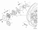 Intake Diagram and Parts List for PB-250LN P34913001001-P34913999999 Echo Leaf Blower / Vacuum