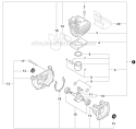 Engine, Short Block - Sb1104 Diagram and Parts List for PB-250 P31013001001-P31013999999 Echo Leaf Blower / Vacuum