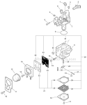 Carburetor, Rb-K106 Diagram and Parts List for PB-250 P33112001001-P33112999999 Echo Leaf Blower / Vacuum
