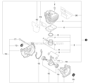 Engine, Short Block - Sb1104 Diagram and Parts List for PB-250 P33112001001-P33112999999 Echo Leaf Blower / Vacuum