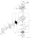 Carburetor, Rb-K106 Diagram and Parts List for PB-250 P33313001001-P33313999999 Echo Leaf Blower / Vacuum