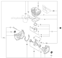 Engine, Short Block - Sb1104 Diagram and Parts List for PB-250 P33313001001-P33313999999 Echo Leaf Blower / Vacuum
