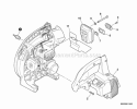 EngineCoverExhaust Diagram and Parts List for PB-252 P35620001001-P35620999999 Echo Leaf Blower / Vacuum
