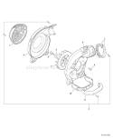 Part Location Diagram of E103000461 Echo Case-fan