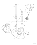 Page F Diagram and Parts List for PB-251 P06113001001 - P06113999999 Echo Leaf Blower / Vacuum