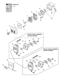 Page H Diagram and Parts List for PB-260L 03001001-03999999 Echo Leaf Blower / Vacuum