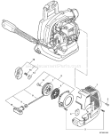 Page D Diagram and Parts List for PB-260L P28512001001-P28512999999 Echo Leaf Blower / Vacuum