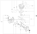 Engine Short Block Diagram and Parts List for PB-265LN P35312001001-P35312999999 Echo Leaf Blower / Vacuum