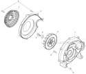 Fan Case Diagram and Parts List for PB-265LN P35312001001-P35312999999 Echo Leaf Blower / Vacuum