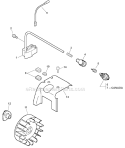 Ignition Diagram and Parts List for PB-265LN P35312001001-P35312999999 Echo Leaf Blower / Vacuum