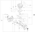 Engine Short Block Diagram and Parts List for PB-265LN P35411001001-P35411999999 Echo Leaf Blower / Vacuum