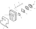 Exhaust Diagram and Parts List for PB-265LN P35411001001-P35411999999 Echo Leaf Blower / Vacuum