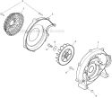 Fan Case Diagram and Parts List for PB-265LN P35411001001-P35411999999 Echo Leaf Blower / Vacuum