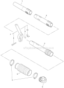 Posi-Loc Blower Tubes Diagram and Parts List for PB-265LN P35411001001-P35411999999 Echo Leaf Blower / Vacuum