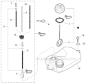Fuel System Diagram and Parts List for PB-265LN P35513001001-P35513999999 Echo Leaf Blower / Vacuum