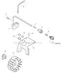 Ignition Diagram and Parts List for PB-265LN P35513001001-P35513999999 Echo Leaf Blower / Vacuum