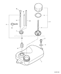 Page F Diagram and Parts List for PB-265L 09001001-09999999 Echo Leaf Blower / Vacuum