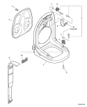 Part Location Diagram of C061000111 Echo Backpack Blower Strap
