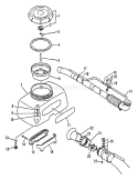 Page F Diagram and Parts List for PB-300E 0049617 - 9999999 Echo Leaf Blower / Vacuum
