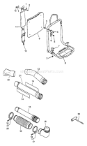 Page A Diagram and Parts List for PB-400E Type 1E - 001001 Echo Leaf Blower / Vacuum