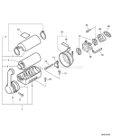 Page J Diagram and Parts List for PB-410 P09411001001-P09411999999 Echo Leaf Blower / Vacuum