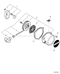 Page K Diagram and Parts List for PB-410 P09411001001-P09411999999 Echo Leaf Blower / Vacuum