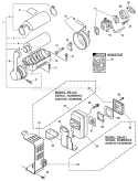 Page H Diagram and Parts List for PB-411 02001001-02999999 Echo Leaf Blower / Vacuum