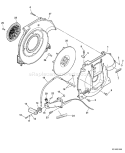 Page F Diagram and Parts List for PB-411 09001001-09999999 Echo Leaf Blower / Vacuum