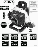 Page L Diagram and Parts List for PB-413T 09001001-09999999 Echo Leaf Blower / Vacuum