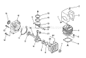 Page C Diagram and Parts List for PB-4500 0034076 and Above Echo Leaf Blower / Vacuum