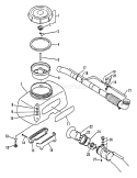 Page G Diagram and Parts List for PB-4500 0034075 and Below Echo Leaf Blower / Vacuum