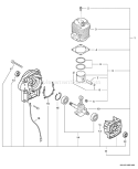 Page D Diagram and Parts List for PB-4600 001001-059918 Echo Leaf Blower / Vacuum