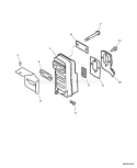 Page F Diagram and Parts List for PB-460LN 03001001-03999999 Echo Leaf Blower / Vacuum