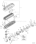 Page L Diagram and Parts List for PB-460LN 03001001-03999999 Echo Leaf Blower / Vacuum