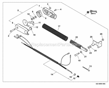 900113_Hip_Mount_Throttle_Control_Kit Diagram and Parts List for PB-500H P02311001001 - P02311999999 Echo Leaf Blower / Vacuum