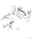 Part Location Diagram of P021013321 Echo Handle Bracket Kit
