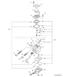 Part Location Diagram of 12520008667 Echo Carburetor-c1m-k49c
