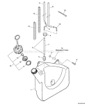 Page G Diagram and Parts List for PB-602 04001001-04999999 Echo Leaf Blower / Vacuum