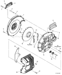 Page F Diagram and Parts List for PB-601 501001-506000 Echo Leaf Blower / Vacuum