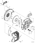Page F Diagram and Parts List for PB-610 02001001-02999999 Echo Leaf Blower / Vacuum