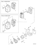 Page K Diagram and Parts List for PB-413T 09001001-09999999 Echo Leaf Blower / Vacuum