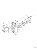 Page E Diagram and Parts List for PB-610 02001001-02999999 Echo Leaf Blower / Vacuum